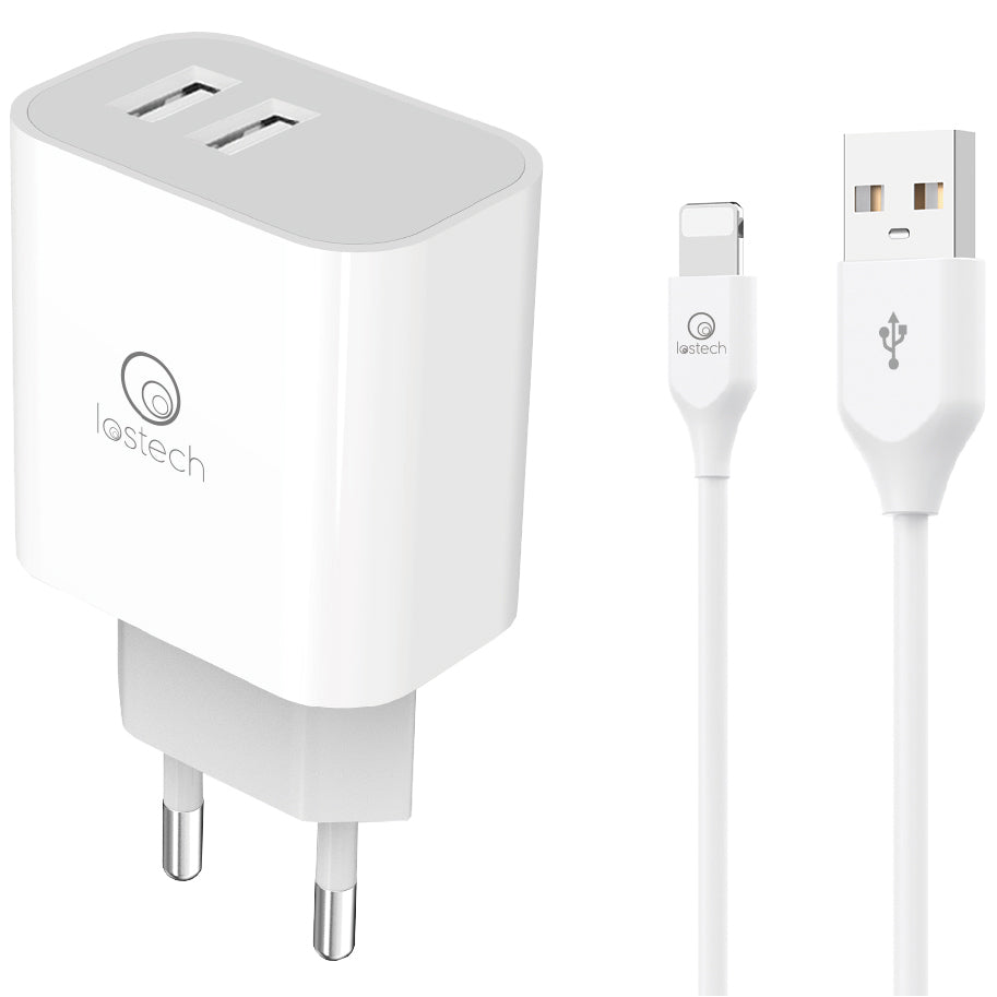 CARICATORE RAPIDO 15W C/DOPPIA PORTA USB E