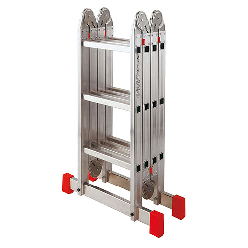 SCALA IN ALLUMINIO PROFESSIONALE MULTIPOSIZIONE QENA