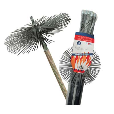 SCOVOLO KIT PULIZIA CAMINO + MOLLA DOMUS