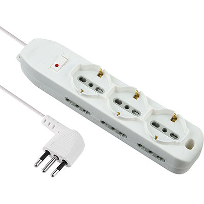 MULTIPRESA BIPASSO + SCHUKO + TERMICO ELECTRALINE