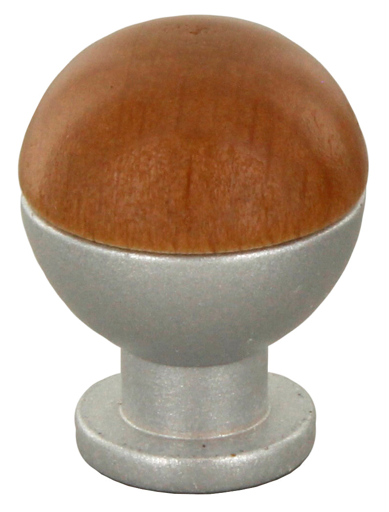 POMOLO SFERICO LEGN/OT.735B MM.18 NOCE