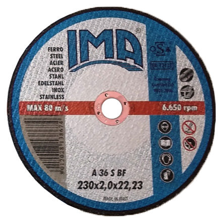 IMA DISCO PER FERRO CF.5PZ PIANO D.230X2X22