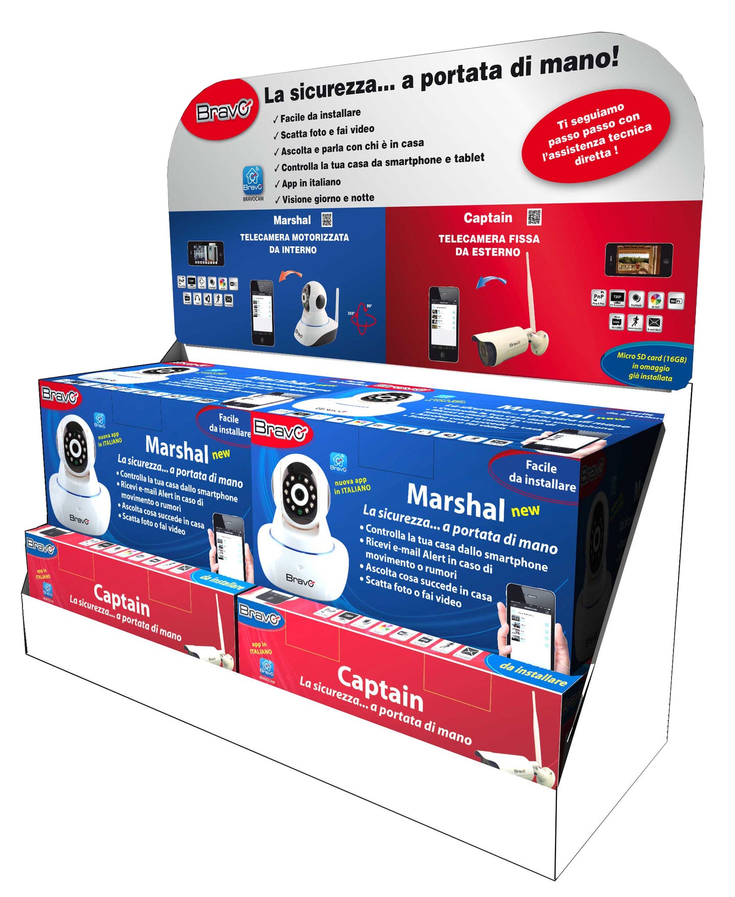 ESPOSITORE IN CARTONE VUOTO X TELECAMERE