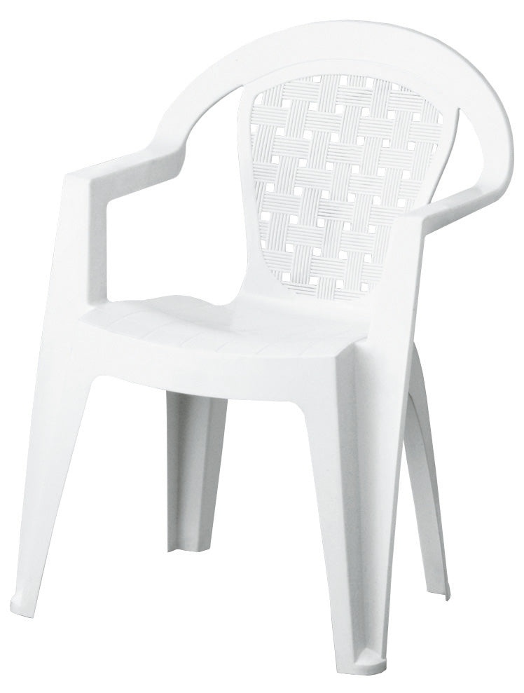 POLTRONA RESINA ANTISCIVOLO BIANCA