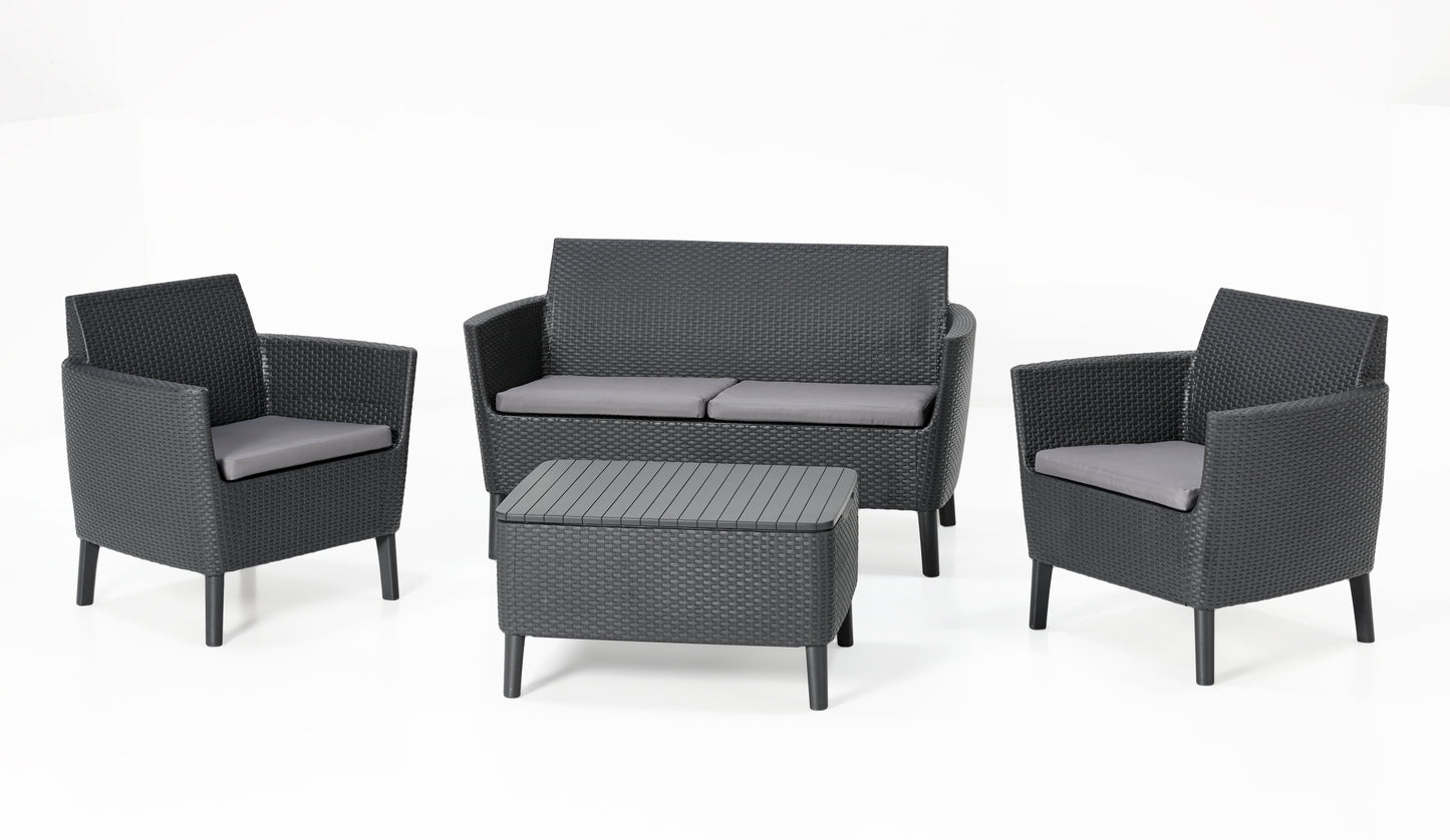 KETER SALOTTO SALEMO GRAPHITE C/CUSC.