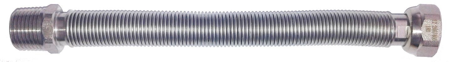 RACCORDO INOX FLESS.3/4 MF MM.200-400 ACQUA