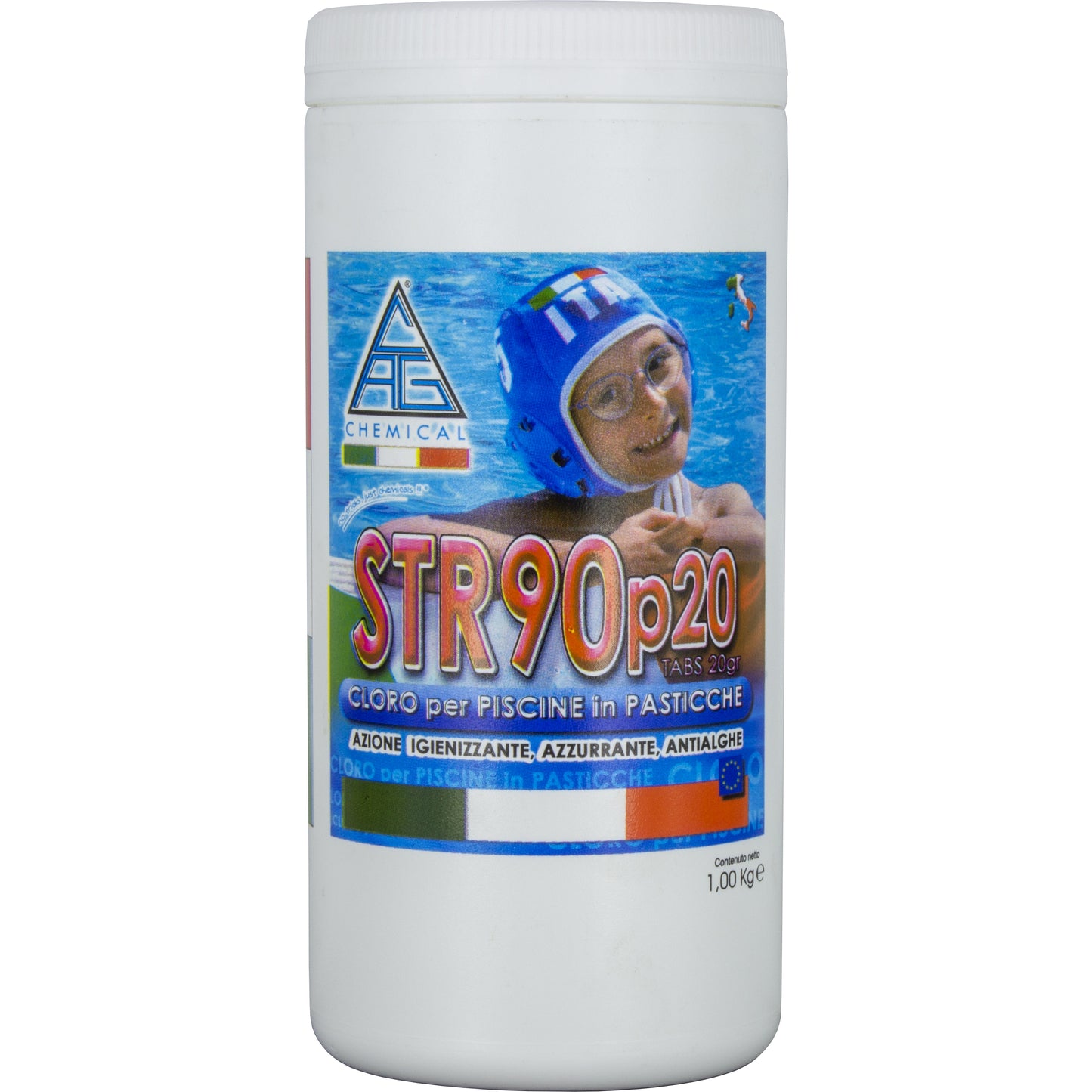 CLORO X PISCINE IN PASTIGLIE DA GR.20 KG. 1