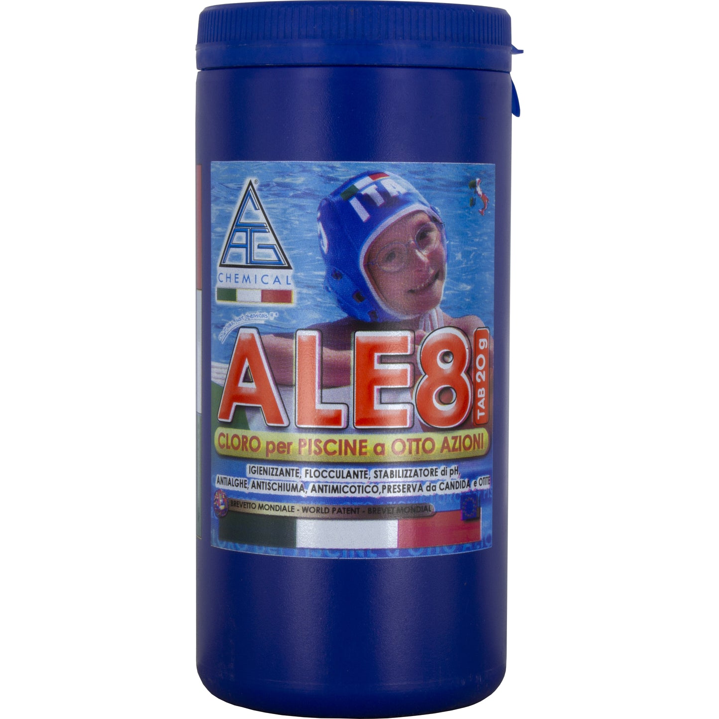CLORO 8 FUNZIONI X PISC.PASTIGLIE GR.20 KG.1 ALE8