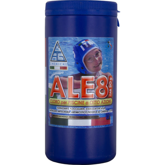 CLORO 8 FUNZIONI X PISC.PASTIGLIE GR.20 KG.1 ALE8