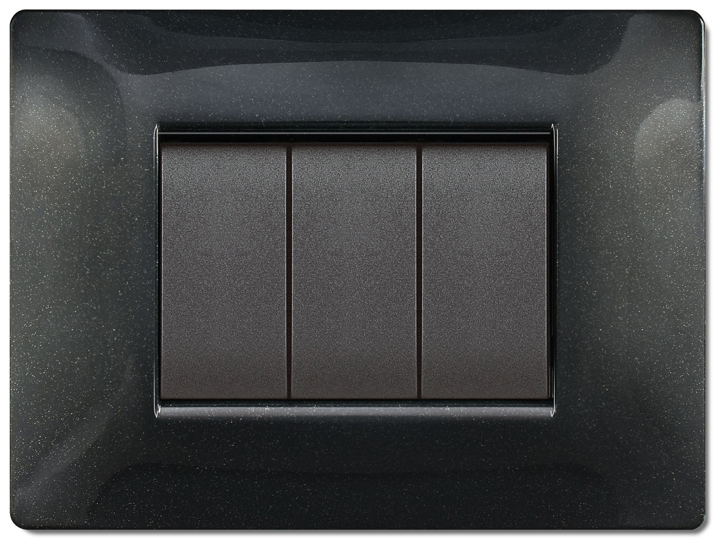 PLACCA LIFE Q MOD.LIVING PLAS.NERO GL 4P