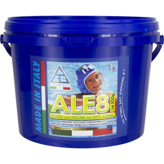 CLORO 8 FUNZIONI X PISC.PASTIGL.GR.200 KG.5 ALE8