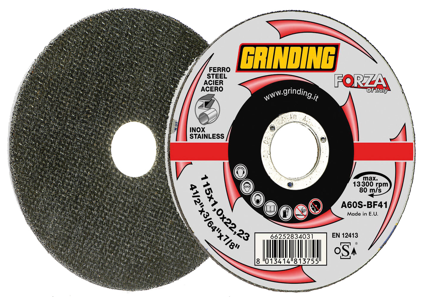 GRINDING FORZA DISCO PIANO X FERRO 115X1,0