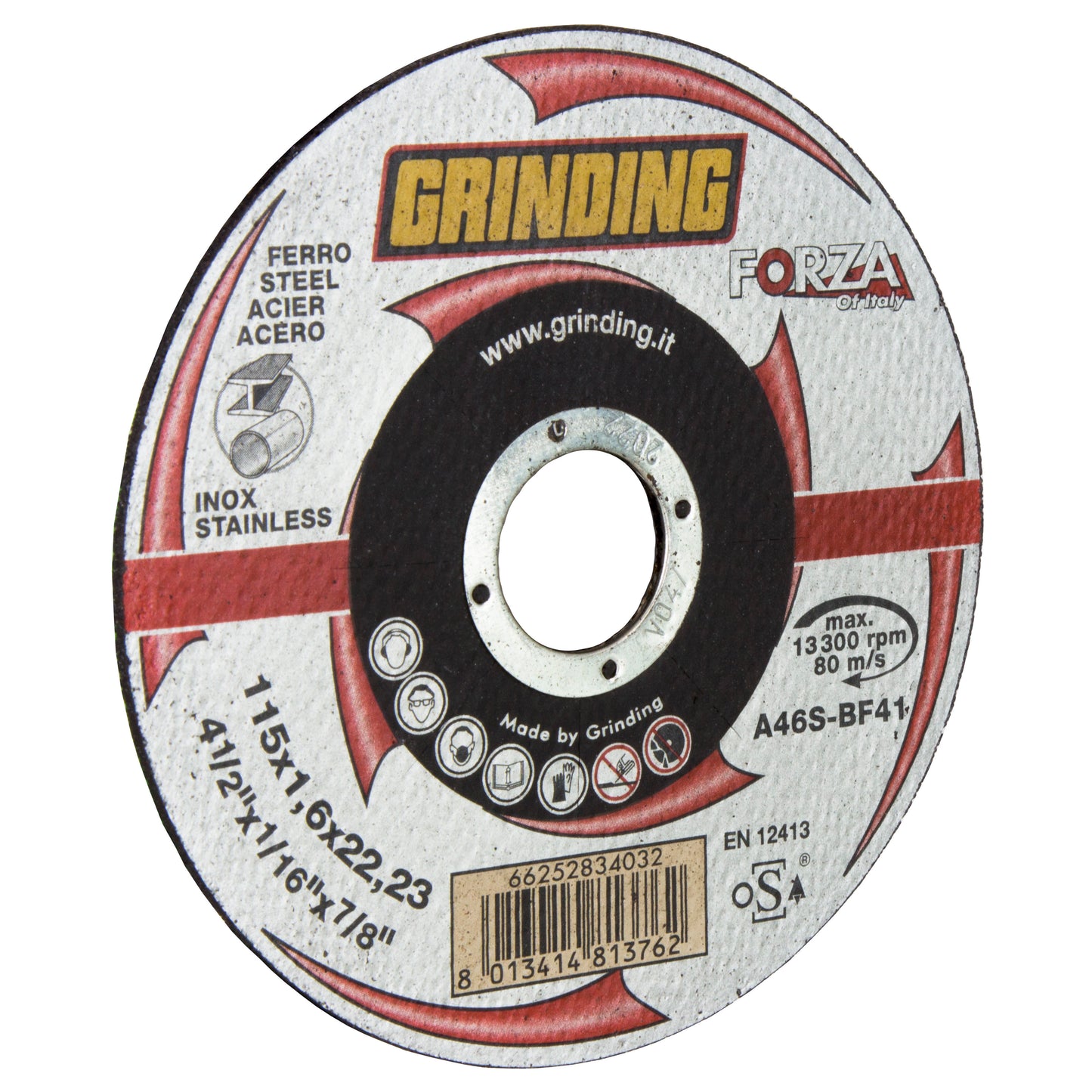 GRINDING FORZA DISCO PIANO X FERRO 115X1,6