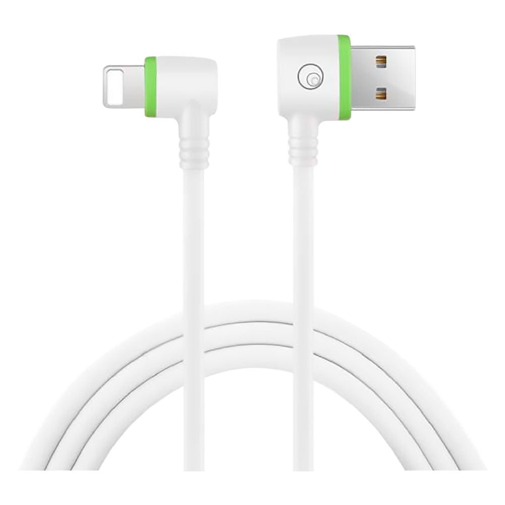 CAVETTO PER SMARTPHONE A 90° lightning APPLE - 1 metro (2,4A)