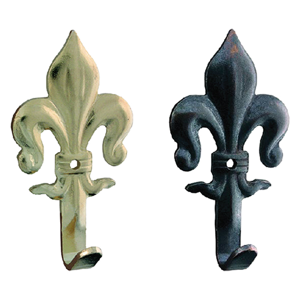 GANCIO PER QUADRI 'GIGLIO' mm 48 - pz. 5 bronzato