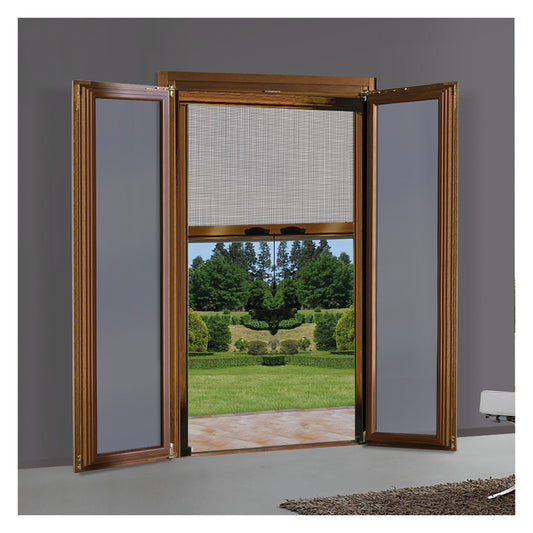 ZANZARIERA A RULLO VERTICALE PER PORTA/FINESTRA cm 80 x 250 - bronzo