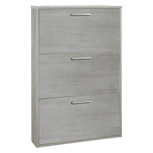 SCARPIERA 3 RIBALTE SINGOLE LINEA 'MEGARA' cm. 15 x 65 x h.100 - bianca