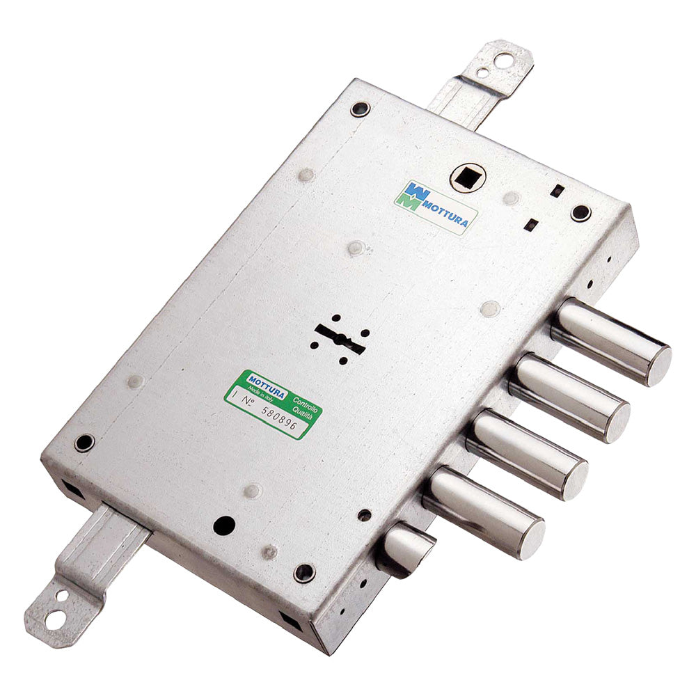 SERRATURA DA APPLICARE TRIPLICE PER PORTE BLINDATE Dx E 63 - mm 206 x 136
