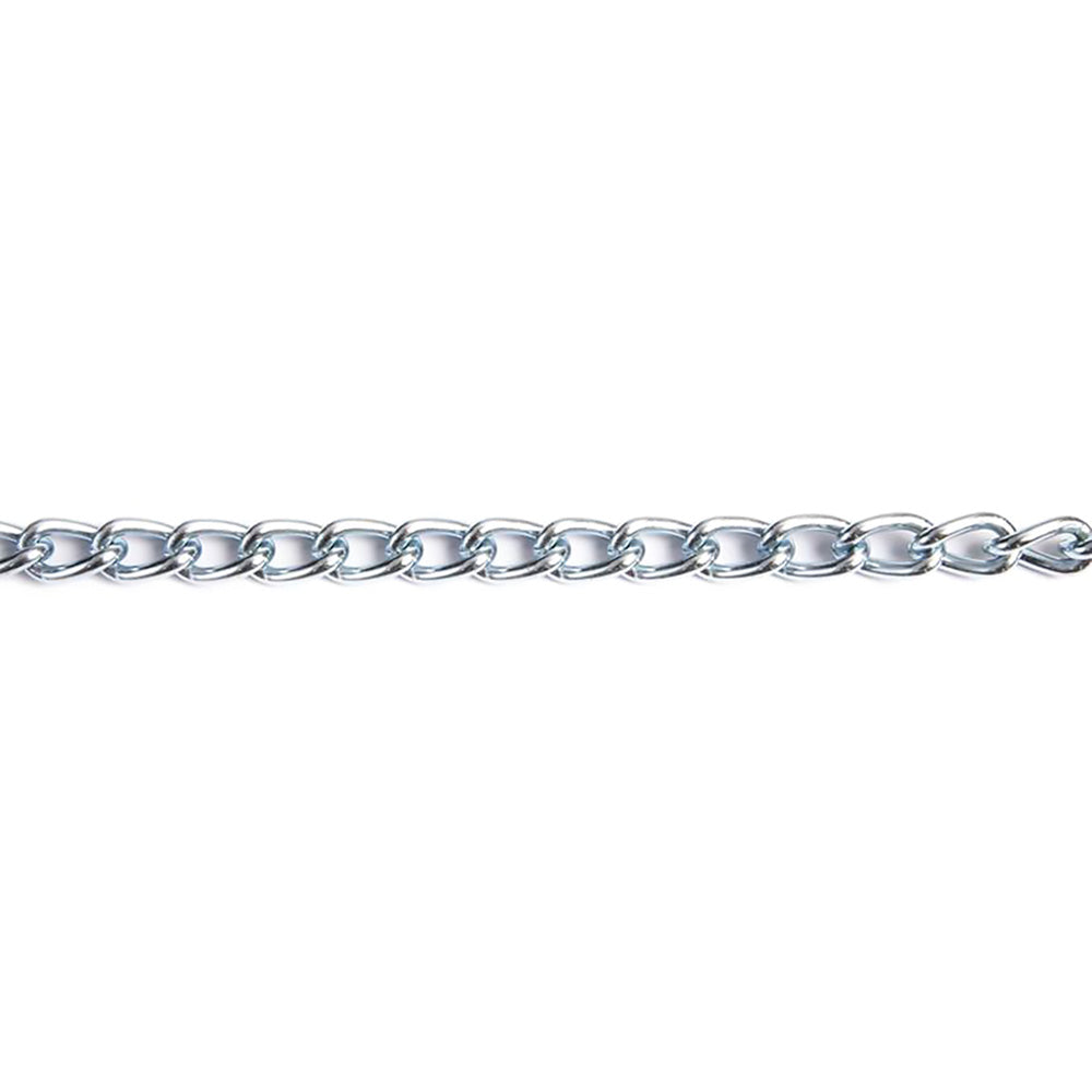 CATENA ORNAMENTALE PRETAGLIATA RITORTA MAGLIA CORT 2,5 mt Ø 3 mm - nichelata