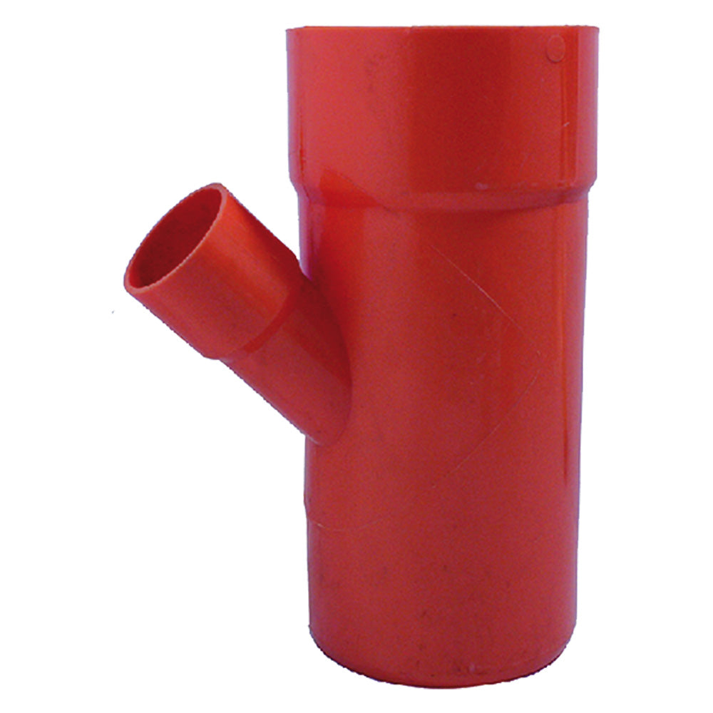 DERIVAZIONE RIDOTTA 45° IN PVC 45 ø  125/50