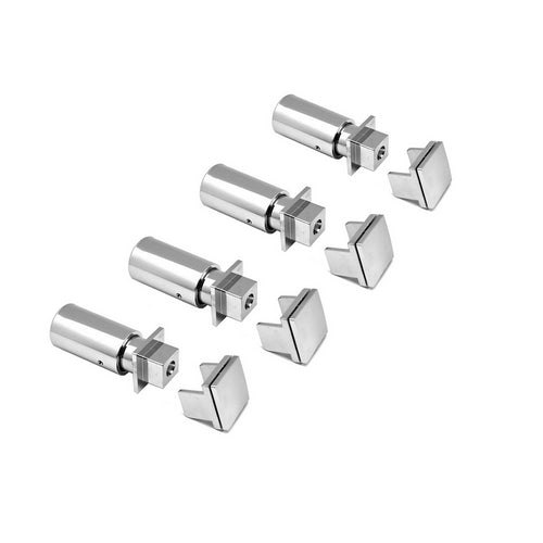 KIT INSTALLAZIONE TERMOARREDO DESIGN CROMO TUBI QUADRATI