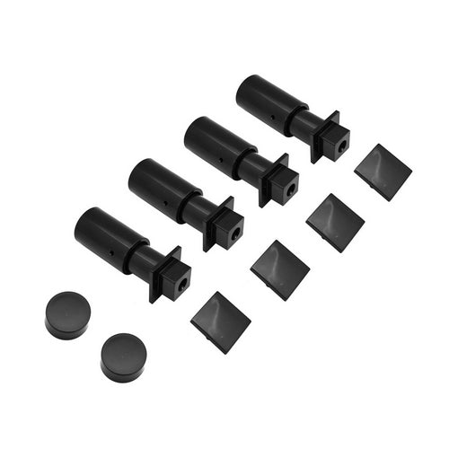 KIT INSTALLAZIONE TERMOARREDO DESIGN ANTRACITE TUBI QUADRATI