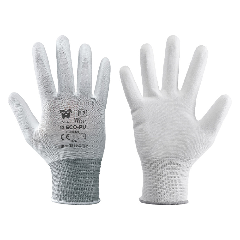 GUANTI '13 ECO-PU' Tg. 10 bianco