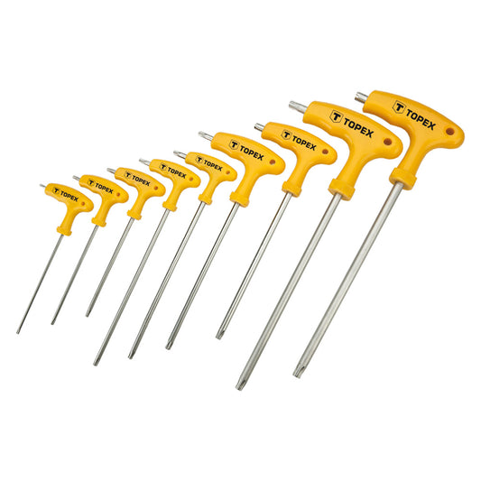 SERIE CACCIAVITI A 'T' RESISTANT-TORX 9 pz