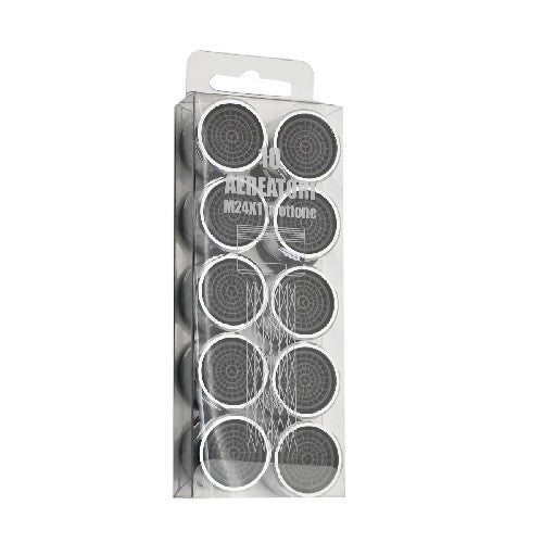 10 PZ AERATORI MASCHIO IN OTTONE PER RUBINETTI 24X1 Misura: mm 24 x 1