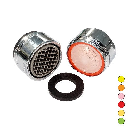 10 x AERATORE ANTICALCARE CLASSIC M 24X1 Misura: 1,7 l/min - Giallo - R.A. 92%