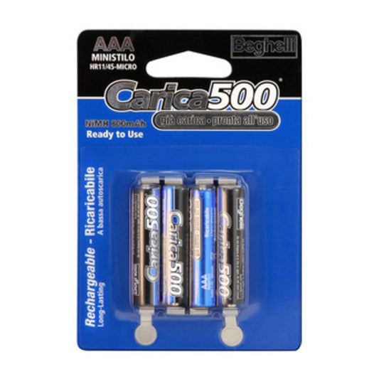 10 x BEGHELLI BATTERIA RICAR MINISTILO 800MAH BL 4 8852