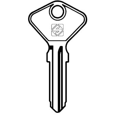 10 x CHIAVE AUTO SAFE GIOBERT AF4C SILCA