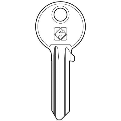 10 x CHIAVE PIATTA ABUS AB10R SILCA