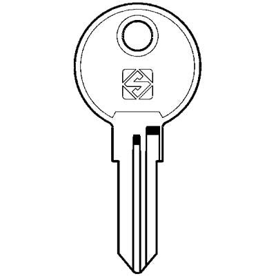 10 x CHIAVE PIATTA ABUS AB43 SILCA