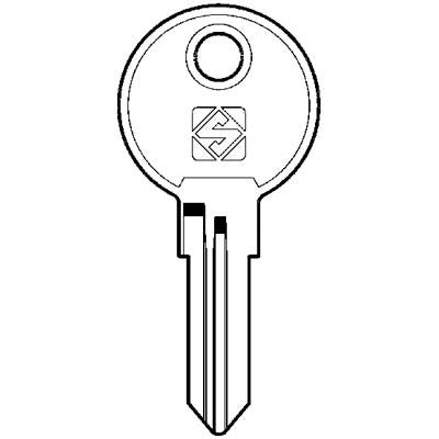 10 x CHIAVE PIATTA ABUS AB43R SILCA