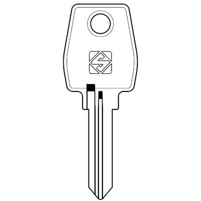 10 x CHIAVE PIATTA EUROLOCKS EU11R SILCA