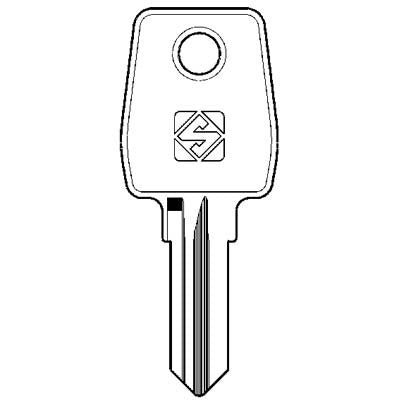 10 x CHIAVE PIATTA EUROLOCKS EU13R SILCA