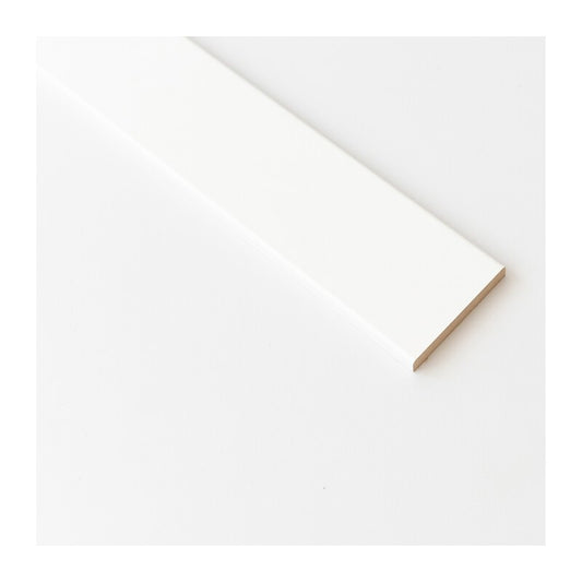 10 x COPRIFILO 70X10 MM MDF 240 CM BIANCO R6