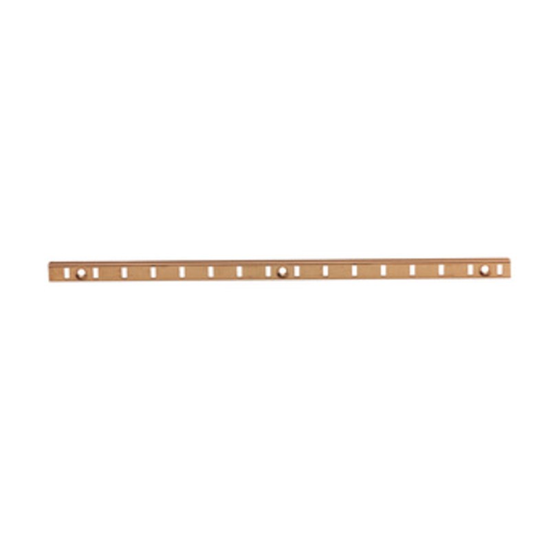 10 x CREMAGLIERA ACCIAIO OTTONATO 9X5 MM DA 2 M