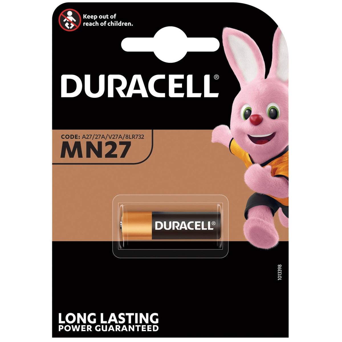 10 x DURACELL BATT ALCALINA 12V MN27