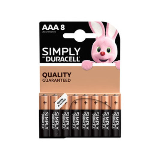 10 x DURACELL SIMPLY ALCALINA MINISTILO 8 PZ MN2400
