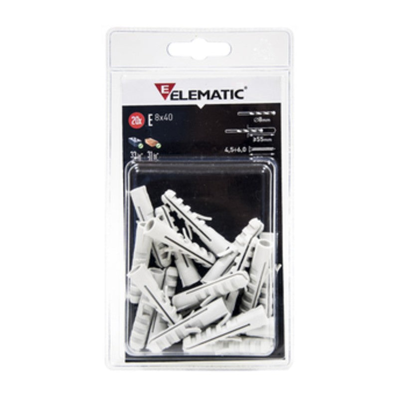 10 x ELEMATIC BLISTER TASSELLO EB/GM6 GANCIO MED 10 PZ*