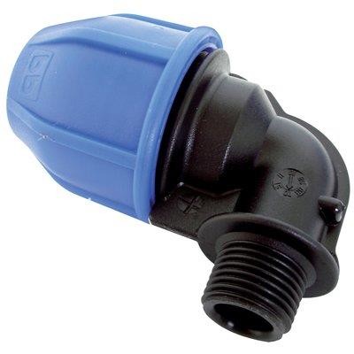 10 x GOMITO A COMPRESSIONE FILETTO MASCHIO PN16