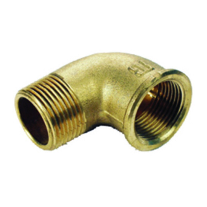 10 x IDRAULICA-GOMITO MAS/FEM 92 OTTONE GIAL D 3/8