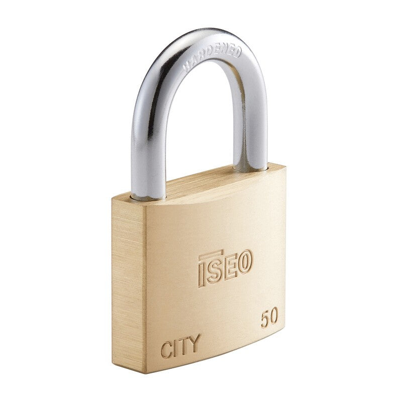 10 x ISEO P700 LUCCHETTO CITY ARCO 50MM OTTONE