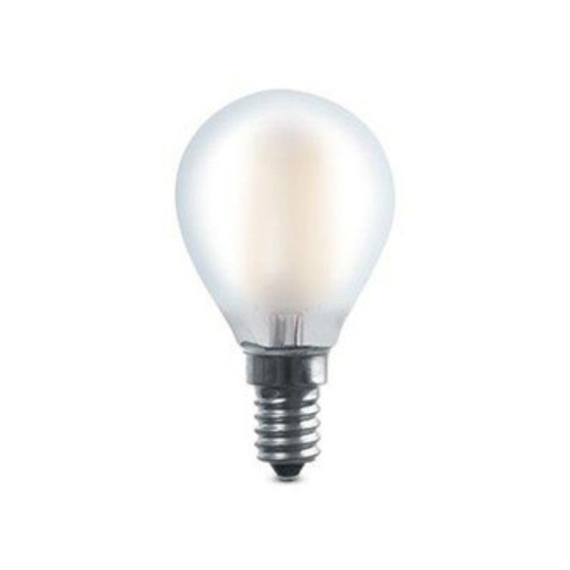 10 x LED SFERA  4W E14 2700K  470 LM FILAM SATIN