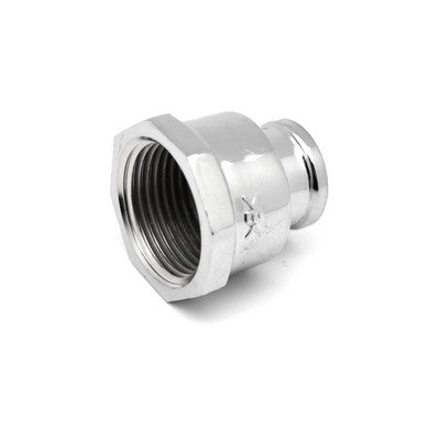 10 x MANICOTTO RIDOTTO DIRITTO FF IN OTTONE CROMO IBP Misura: 1" x 1/2