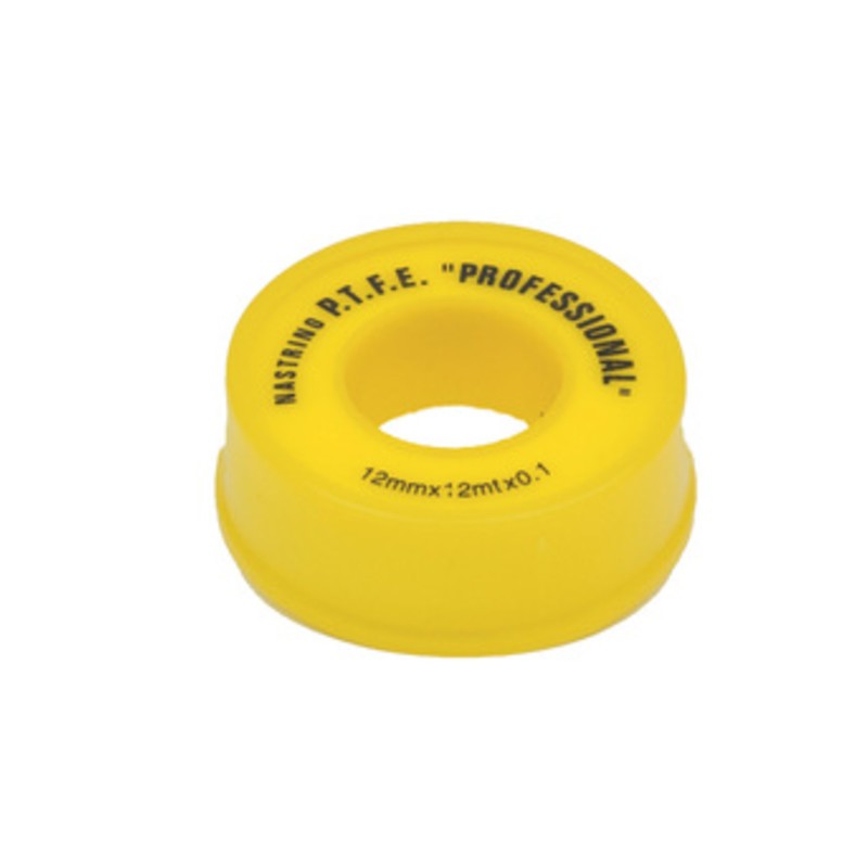 10 x NASTRO TEFLON GAS DA 12X0,1 MM ROTOLO DA 12 M*