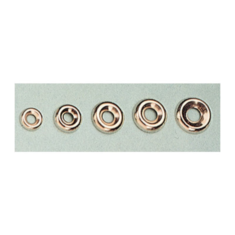 10 x ORLI SOTTOVITE ACCIAIO NICHELATO 16 MM