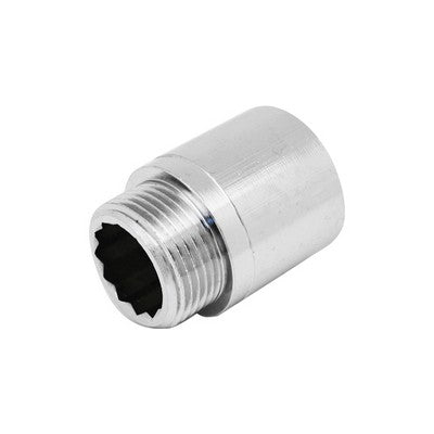 10 x PROLUNGA FILETTATA MF IN OTTONE CROMO IBP Misura: 3/8 x 15